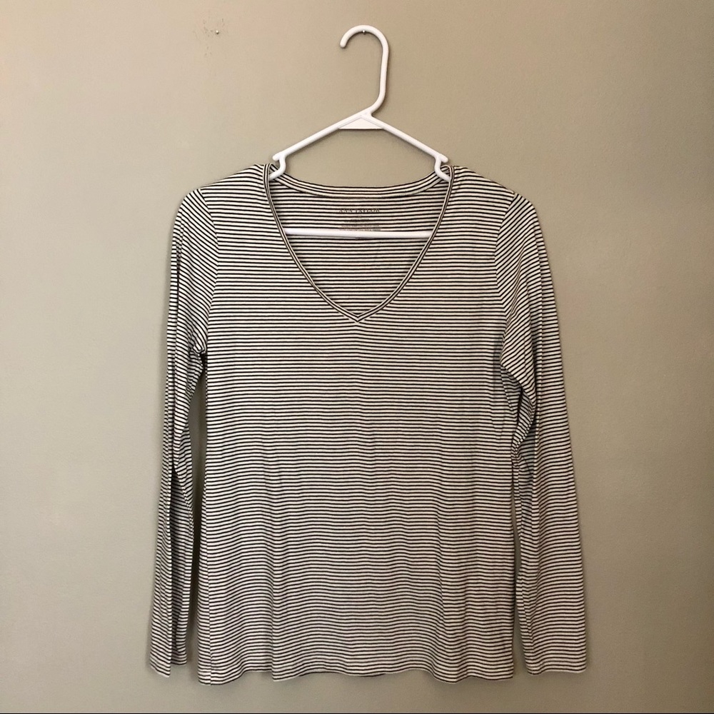 Black & White Ann Taylor Top